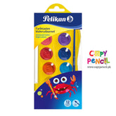 Pelikan Watercolor Set Junior 12 Watercolors School Water Paints For Kids